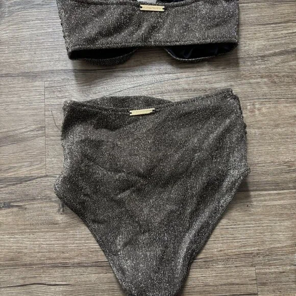 Alexandra Miro - Dorit Bikini Set (Dark Brown Metallic) - Picture 3 of 4